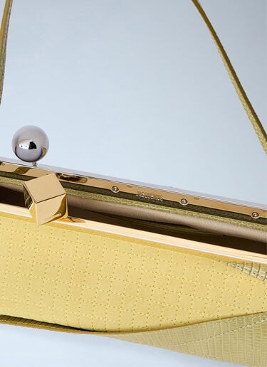 Jacquemus The Salon Maïs Leather Clutch Bag Yellow jac0264049