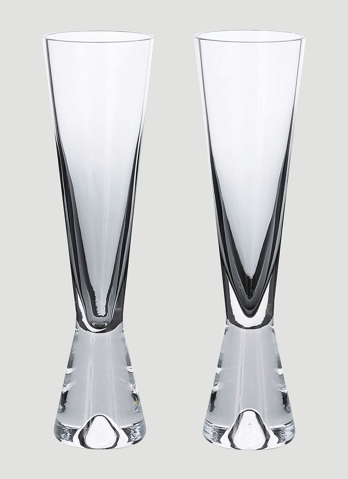 Tom Dixon Set Of 2 Tank Champagne Glasses In Black