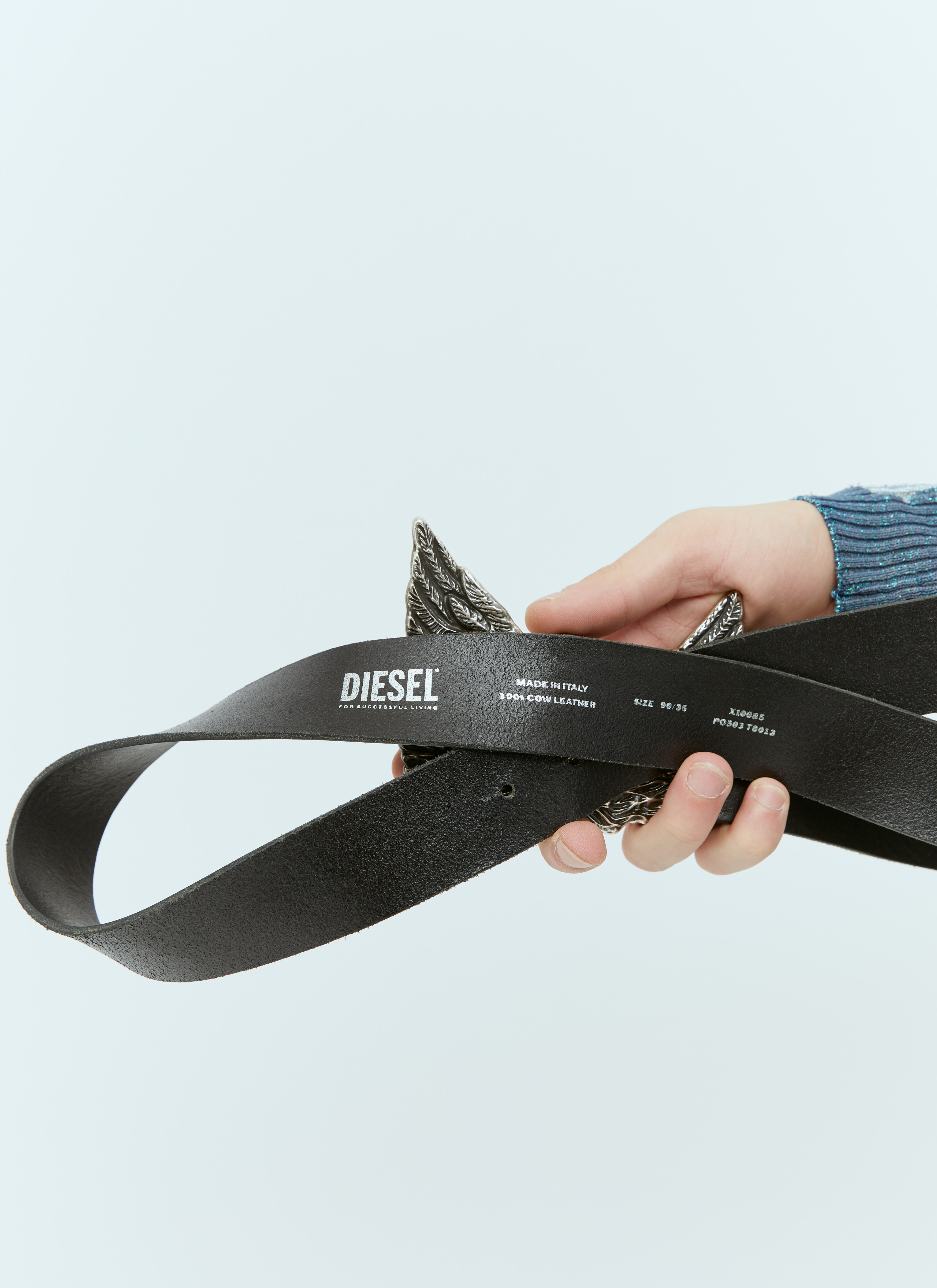 洗練されたデザイン　DIESEL　Phoenix Belt　X10085 90 Diesel Men's' Phoenix Belt in Black | LN-CC®