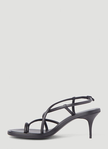 Alexander McQueen Strappy Heeled Sandals Black amq0245101