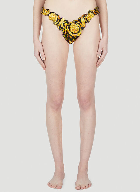 Ziah Ruffle Barocco Briefs Black zia0251003