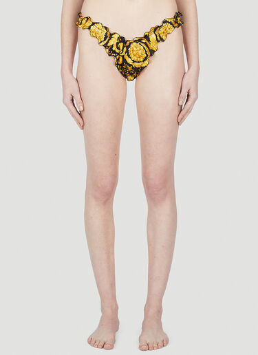 Versace ラッフル バロッコ ブリーフ ブラック vrs0251022