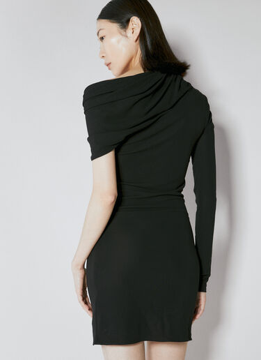 Knot Mini Dress Saint Laurent Knot Mini Dress Black sla0253043