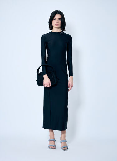 Alexander Wang Rashguard Maxi Dress Black awg0259015