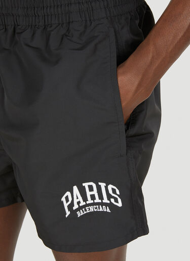 Balenciaga Paris Swim Shorts Black bal0148030