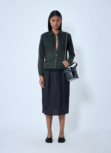 Maison Margiela Button-Up Knit Cardigan Green mla0264004