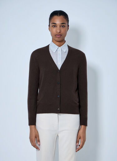 LN-CC® - The Row: Ovidia Cardigan - Brown The Row Ovidia Cardigan Brown row0265004