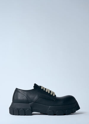 Homme Plissé Issey Miyake Bozo Tractor Lace-Up Shoes Black hmp0158004