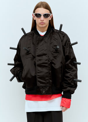 Walter Van Beirendonck Skeleton Bumper Jacket Black wlt0154004