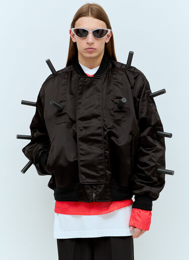 Walter Van Beirendonck Skeleton Bumper Jacket Black wlt0154004
