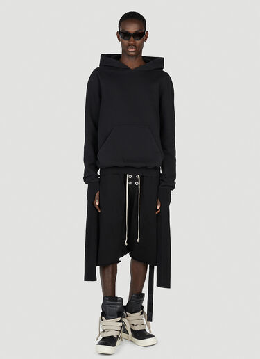 Rick Owens DRKSHDW Gauntlet Granbury フード付きスウェットシャツ ブラック drk0152011