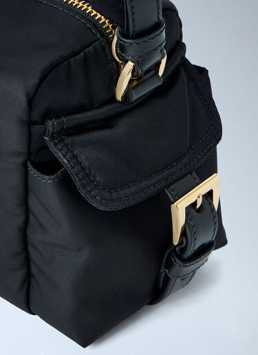 Prada Explore Small Re-Nylon and Leather Shoulder Bag Black pra0265022