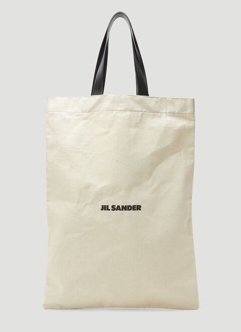 Maison Margiela Oversized Flat Canvas Tote Bag 블랙 mla0150029