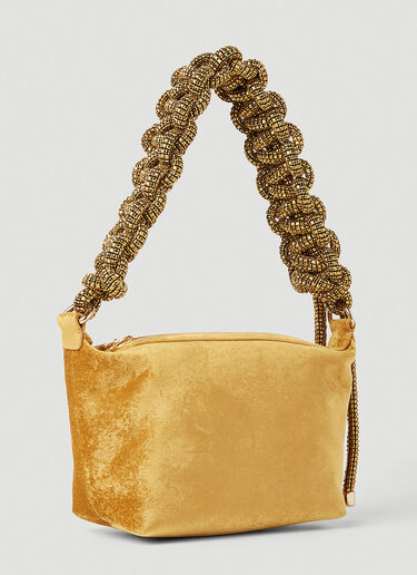 KARA Crystal Cobra Pouch Shoulder Bag Yellow kar0251012