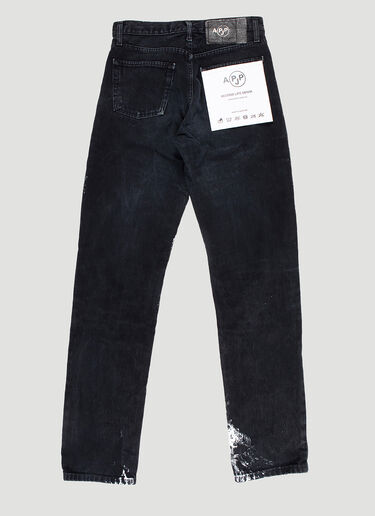 APJP Vintage Hand-Painted Jeans Black apj0142004