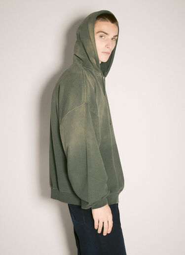 032C Spliced Bubble Hooded Sweatshirt Olive cee0158004