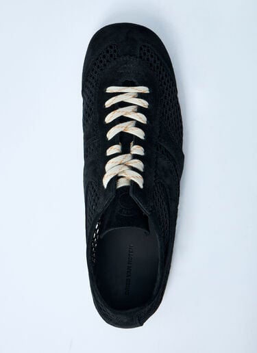 Dries Van Noten Mesh Low-Top Sneakers Black dvn0160033