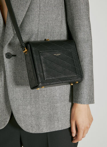 Saint Laurent Mini Square Shoulder Bag Black sla0253139