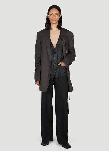 Ann Demeulemeester 休闲西装外套 棕色 ann0152001