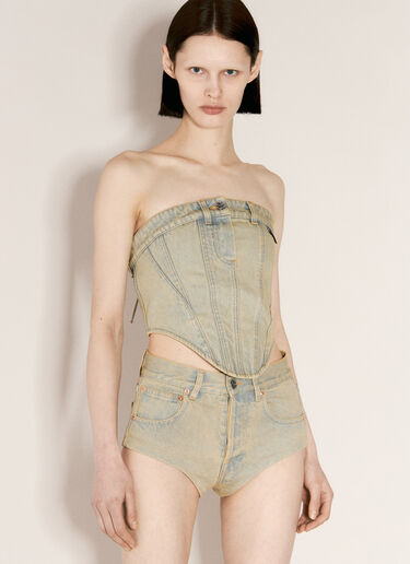 VETEMENTS Denim Corset Blue vet0255007