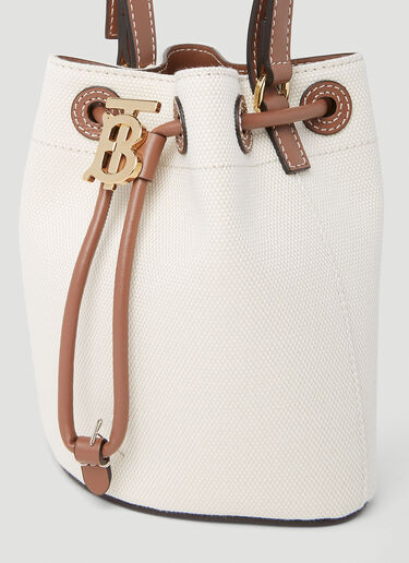 Burberry Mini TB Bucket Bag Natural bur0253075