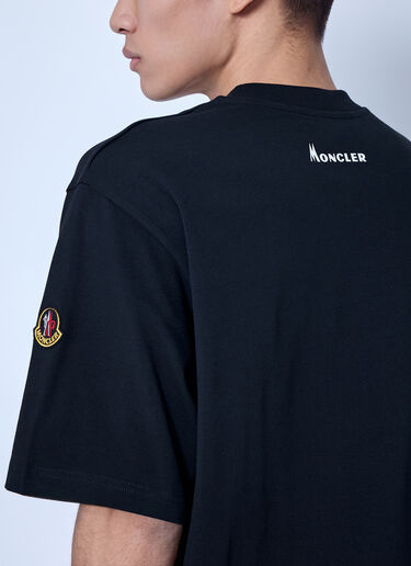LN-CC® - Moncler RE/ICONS: K2 Print Short Sleeve Cotton Jersey T-Shirt - Black Moncler RE/ICONS K2 Print Short Sleeve Cotton Jersey T-Shirt Black mon0166067