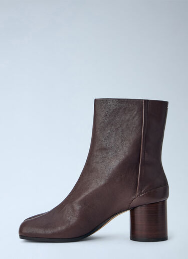 LN-CC® - Maison Margiela: Tabi Ankle Boots - Brown Maison Margiela Tabi Ankle Boots Brown mla0265020