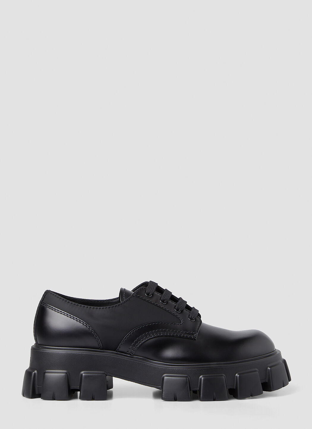 Prada Men s Monolith Derby Shoes in Black LN CC