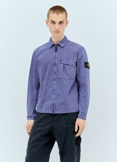 Stone Island 캔버스 재킷 퍼플 sto0156046