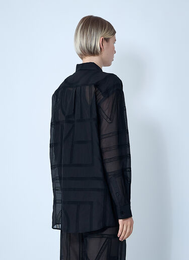 TOTEME Classic Crochet Shirt Black tot0261064