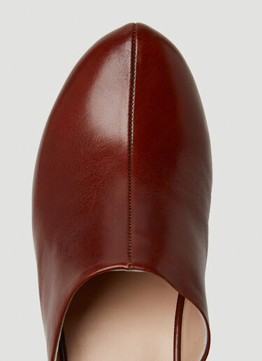 Sportmax 만시아 플랫폼 클로그 브라운 spx0249009