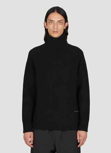 OAMC Peak High-Neck Knit Sweater Black oam0154008