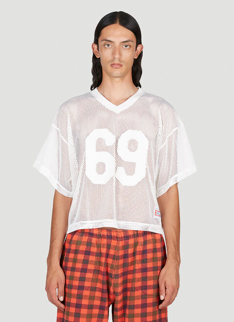 ERL Rugby Mesh T-Shirt Brown erl0154005