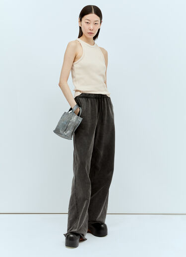 Acne Studios 로고 프린트 트랙 팬츠  블랙 acn0256034
