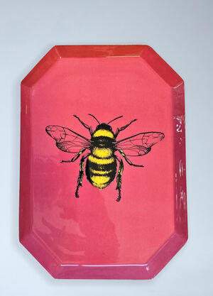 Les-Ottomans Decorative Bee Motif Tray Multicolour wps0692525