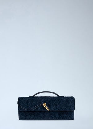 Bottega Veneta Andiamo Clutch Bag Blue bov0262047