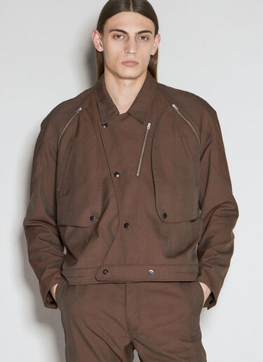 Kiko Kostadinov Tonino Utility Jacket Brown kko0156004