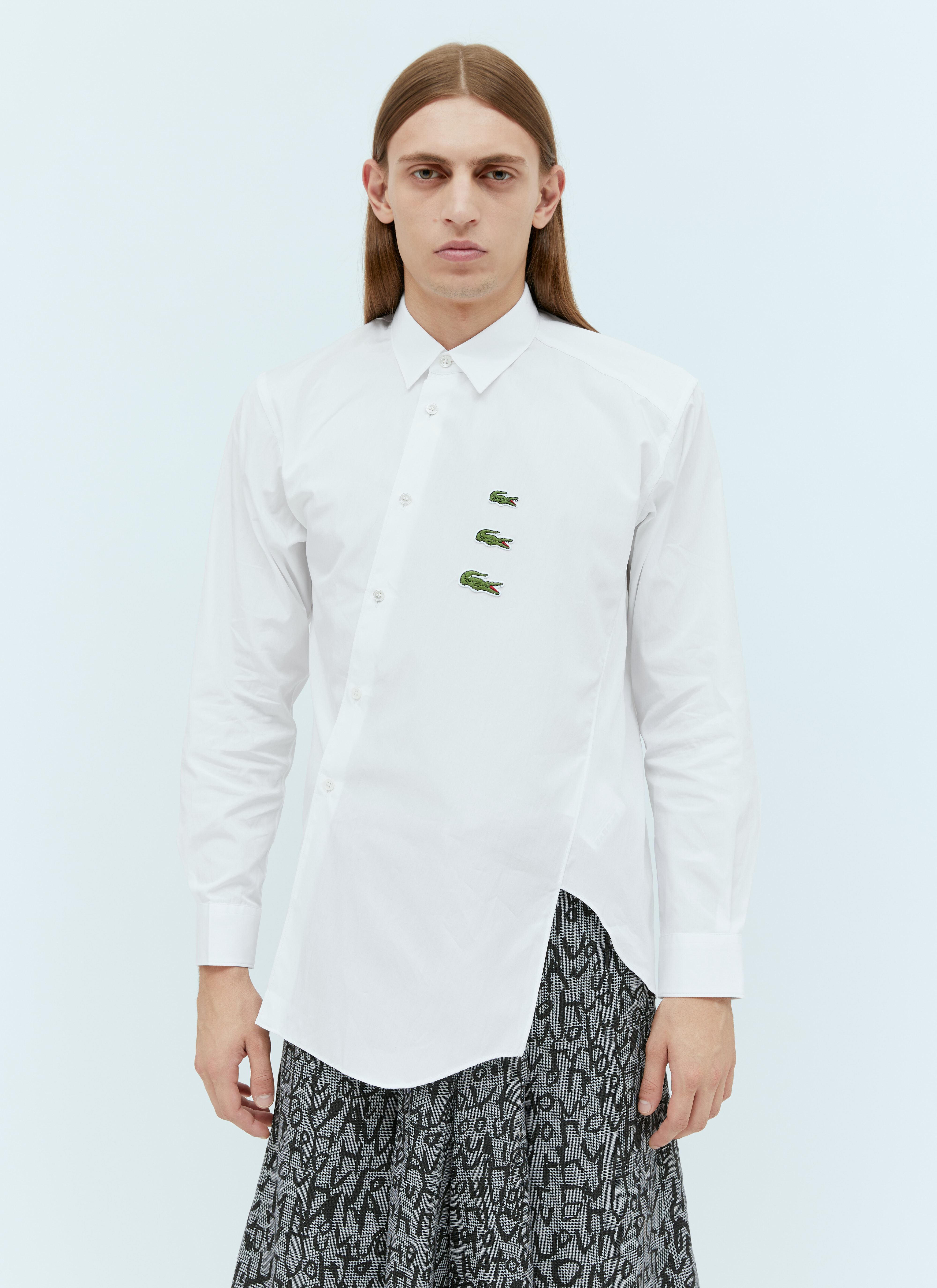 Comme des Garçons SHIRT ロゴ・ツイストシャツ ホワイト cdg0156002