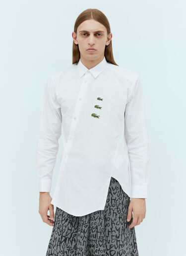 Comme des Garçons SHIRT x Lacoste Logo Twisted Shirt White cdg0154001