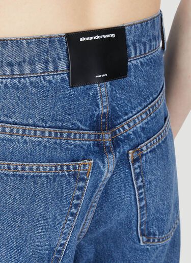 Alexander Wang Crystal Cuff Jeans Blue awg0252014