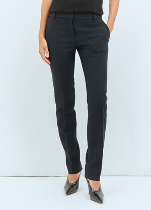 TOTEME Low-Waist Slim Pants Black tot0258001