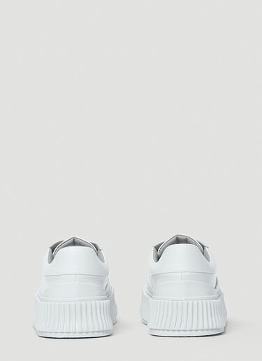 Jil Sander Ribbed-Sole Sneakers White jil0240018