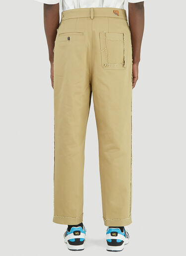 Ader Error Raw-Edge Pants Brown adr0344002