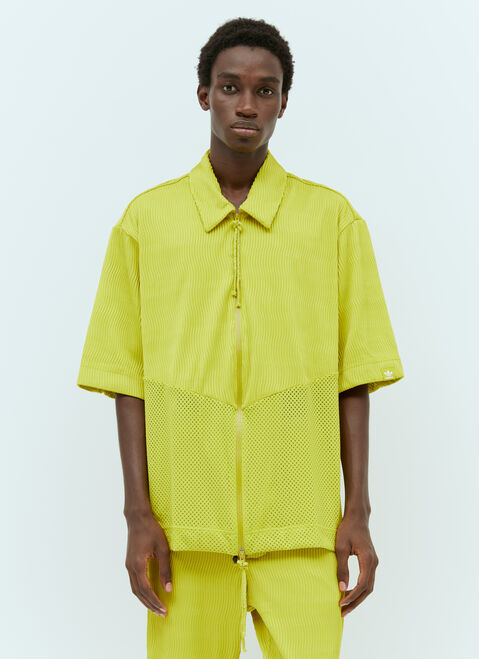 adidas x Song for the Mute ジップアップ ショートスリーブシャツ ベージュ asf0154006