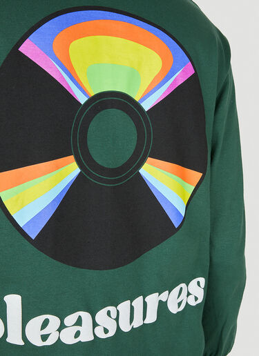 Pleasures Spin Long Sleeve T-Shirt Green pls0147014