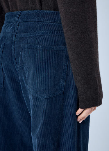 The Row Eglitta Straight Fit Pants Blue row0266005
