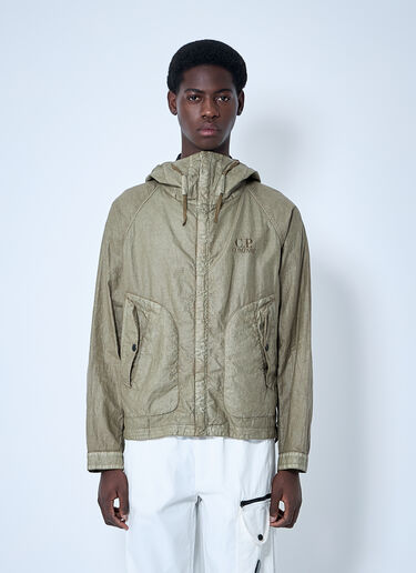 C.P. Company Lino Wax Goggle Jacket Beige pco0159007