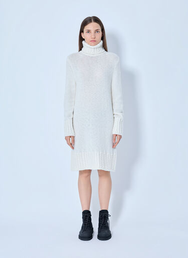 Moncler Turtleneck Knit Dress White mon0266044