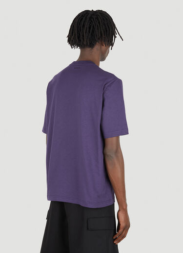 Lanvin Curb Logo Print T-Shirt Purple lnv0148006