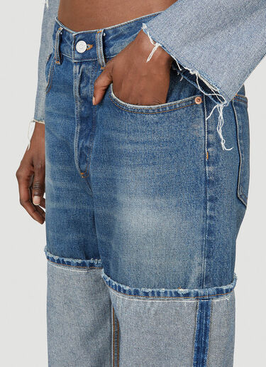MM6 Maison Margiela Exaggerated Turn Up Jeans in Blue | LN-CC®